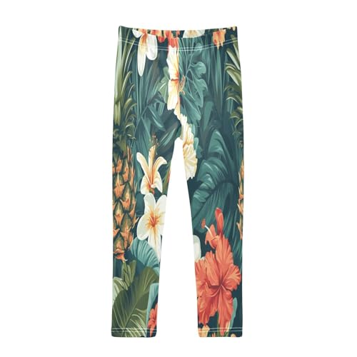 Toddler Girls Leggings Printed Yoga Pants Leggings Floral Pineapple for Kids