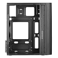 Tacens Anima ACX, Micro ATX PC Gehäuse, Gebürstete Aluminium Front, 12cm Lüfter, USB 3.0, Schwarz – Ansicht 5