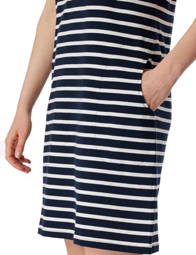 Schiesser Damen Nachthemd Kurzarm weiche Baumwolle Bigshirt mit Taschen – Ansicht 3