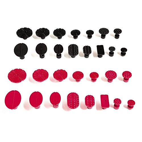 Mookis Glue Puller Sets Tabs, 30PCS Pro Pulling Tabs Paintless Kits for Dent Removal Repair