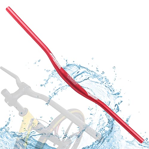 WRTN Manillar de Bicicleta, aleación de Aluminio MTB Rise Bar 31,8 * 800mm Accesorios de Ciclismo Piezas de Bicicleta para Bicicleta de Carretera MTB(Red)