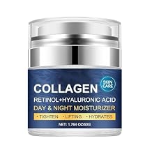 Collagen Face Moisturizer, Collagen Cream for Tightening Skin with Retinol & Hyaluronic Acid Anti Aging Day & Night Moisturizer For Women & Men, Reduces Fine Lines and Wrinkles
