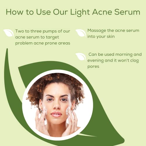 Tea Tree Oil Acne Serum - Perfect For Blemishes, Spots, Scars, Bacne, Pimples, Blackheads, Whiteheads With Natural & Organic Ingredients - By Keeva Organics #TOP6