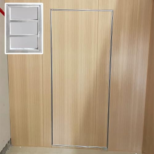 Trappe d'accès en aluminium encastrée pour panneau bois sur mesure