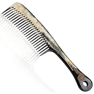 Premium Handmade 100% Oxhorn Anti-static Long Detangling & Styling Comb for Women & Men