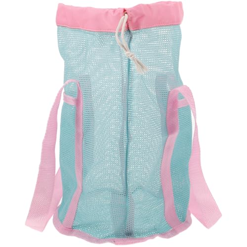 Yardenfun Portable Beach Toys Bag Mesh Large Storage Capacity for Boys and Girls' Beach Games