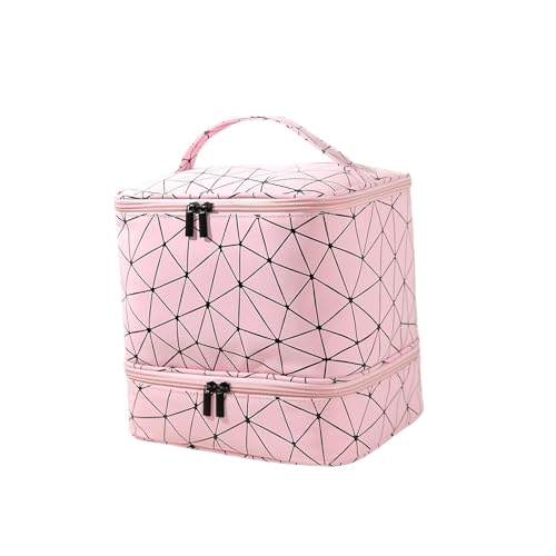 Organisateur vernis à ongles sac portable trousse accessoires rangement manucure rose