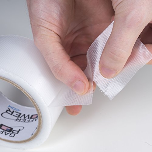 Gaffer Power Transparent Duct Tape, Ultra High Performance Weather Resistant Tape for Discreet, No Show Repairs and Mounting | Residential, Commercial and Industrial Uses (2 Inch x 20 Yards) - Image 3