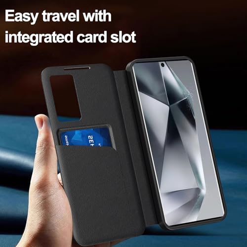 Image of for Samsung Galaxy S24 Ultra with Smart Small Screen View, S-View Wallet Phone Case, for Samsung S24 Ultra Case Smart Window Cover, Smart Flip Leather Protective Cover for Samsung S24 Ultra 5G Case