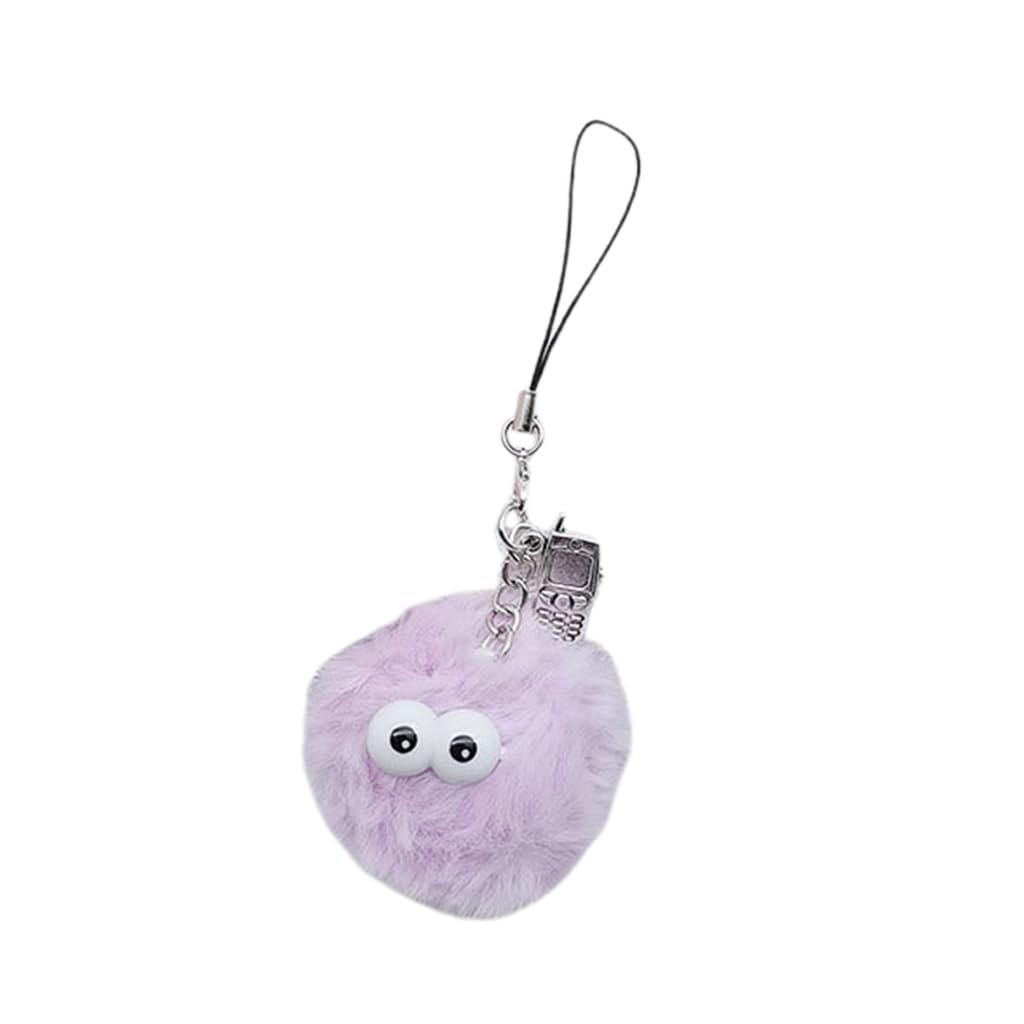 JSGHGDF Cute Plush Monsters Pendant Phone Straps Lanyard Pocket Keychain Strap Backpack Charm Car Keys Decoration Chain
