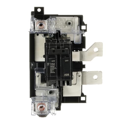 ABB THQMV125F 125A Main Breaker Kit • PowerMark Gold Compatible • 120/240V AC, 2-Pole, 22 kAIC • Includes Mounting Base • for Convertible Load Centers