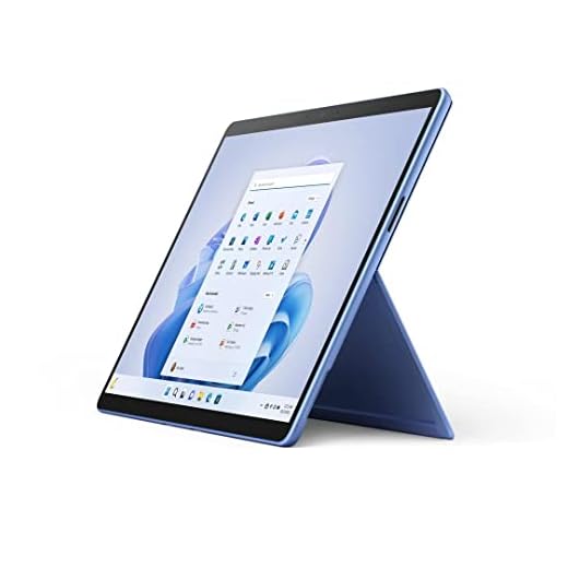 Microsoft Surface Pro 9 - Wifi Ordinateur Portable (Windows 11, écran tactile 13'', 8 Go de RAM, 256 Go SSD, Intel EVO Core i5) Bleu Saphir