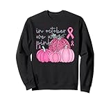 nastro di ottobre leopardo zucca rosa sensibilizzazione contro il cancro al seno felpa
