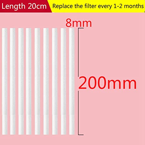 Hopbucan 8X200mm Humidifier Filter Atomizer Replacement Cotton Swab 50Pack Humidifier Filter Can Be Cut - Image 3