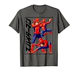 マーベル スパイダーマン アクションポーズ 漢字 ビンテージポスター Tシャツ