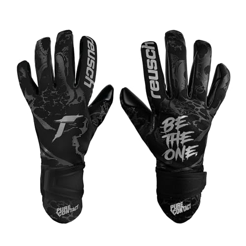 Reusch Pure Contact Infinity Junior griffige und atmungsaktive Torwarthandschuhe Kinder Jugendliche Fußballhandschuhe für Jungen und Mädchen perfekt geeignet für Kunstrasen