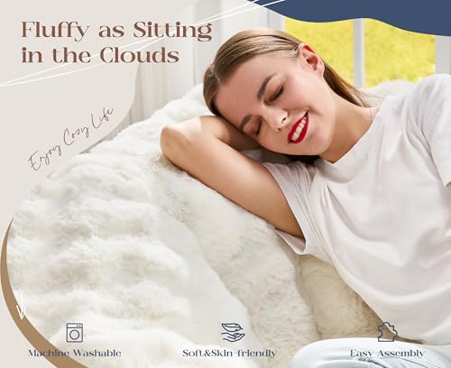 Image of Hobestluk Small Couch Sofa Chaise Lounge Chair Recliner Chair with Footrest