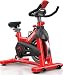 FIT4YOU Exercise Bike Indoor Cycling Home Gym Workout Cardio Fitness Adjustable Resistance LCD Monitor FY-EB07 Red and Black
