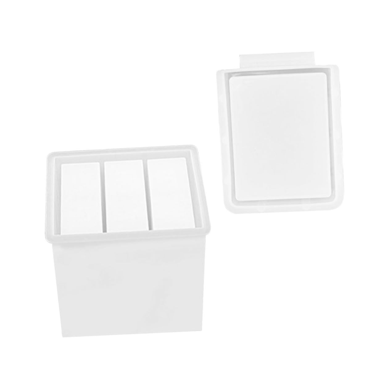jojofuny 2 Set Silicone per Stampo Fai da Te per Box Portaoggetti Materiale Flessibile e Riutilizzabile per Creazioni e Creativo
