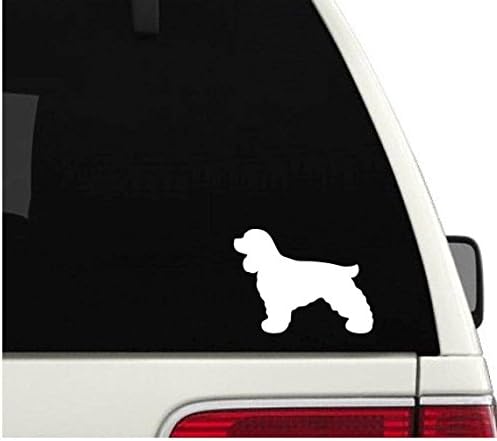 Cocker Spaniel forma de perro  Calcomanía de vinilo  Casco de teléfono de coche  Seleccionar tamaño