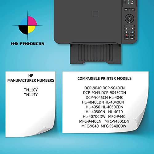 Hq Products Compatible Printer Yellow Toner Cartridges Replacement For Brother Tn115Y Use In Dcp-9040, Dcp-9040Cn, Dcp-9045 (Yellow) #TOP1