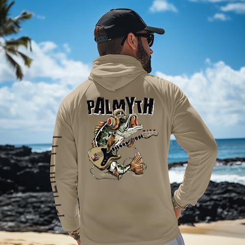 Image of Palmyth Fishing Shirts for Men Long Sleeve UPF 50+ Sun Protection Hoodie