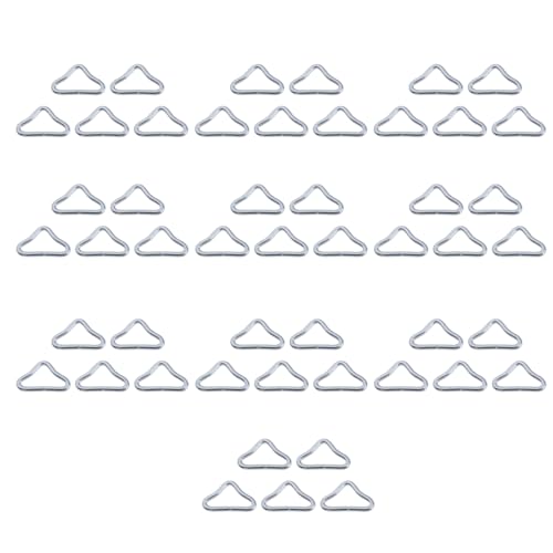 50PCSトランポリン三角形リングバックルコネクタワイヤーバックル交換用修理アクセサリvリングバックルフィクサー