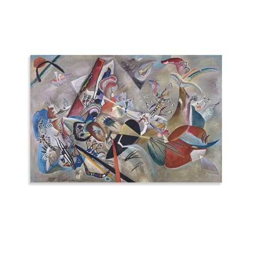 Toile Kandinsky gris de qualite supérieure pour mur de chambre