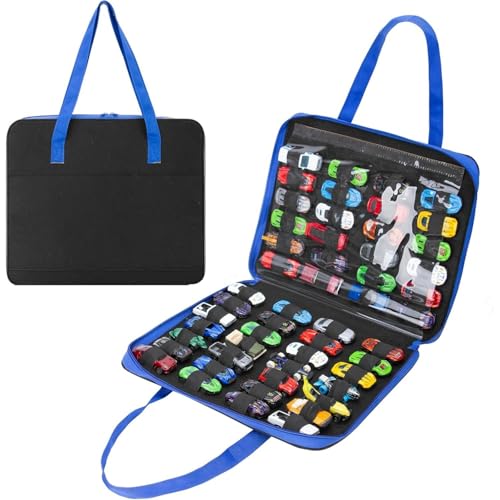 Genérico Estuche Organizador para Coches de Juguete, Práctico Estuche con 52 Ranuras para Guardar Juguetes, Organizador portátil para Colección de Coches a Escala, Negro (Negro) Genérico Estuche Organizador para Coches de Juguete, Práctico Estuche con 52 Ranuras para Guardar Juguetes, Organizador portátil para Colección de Coches a Escala, Negro (Negro)