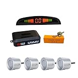 Avisador Marcha sensores Kit sensores aparcamiento para coche Kit Parktronic con distancia obstáculos pantalla Digital precisa 4 radares adecuado para mayoría los coches