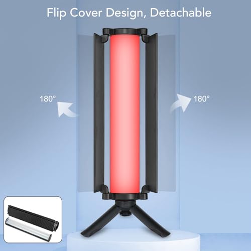 Barra de iluminación de vídeo portátil con batería recargable RGB 5