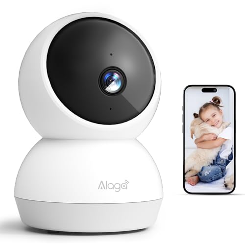 2K Indoor Security Camera, 360° Pan/Tilt AI Human Pet Motion
