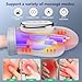Handmassagegerät Elektrisch mit Wärme und Kompression, 3 Massagemodi, 3 Temperaturregelungsoptionen, 5 Kompressionsmodi, Kabelloses Tragbares Finger Massagegerät, Handmassage Kann Taube Finger Lindern