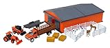 Kubota Horse and Farm Tractor Playset w/ Shed
