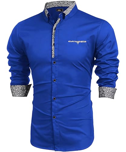 Image of Mens Shirt | Black Cotton Blend Casual | Regular Fit | Full Sleeve | Printed Spread Collar | Solid Plain Style | Summer Office Wear | Stylish Shirt for Men