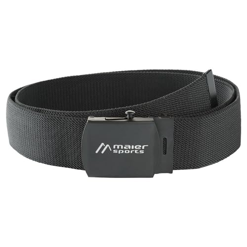 Maier Sports Tech Belt, Gürtel, Bequemer Outdoorgürtel mit Koppelschließe für Männer und Frauen, Extrem leicht, Stufenlos verstellbar, Perfekter Sitz, Schwarz, 1 (110 cm) Maier Sports Tech Belt, Gürtel, Bequemer Outdoorgürtel mit Koppelschließe für Männer und Frauen, Extrem leicht, Stufenlos verstellbar, Perfekter Sitz, Schwarz, 1 (110 cm)