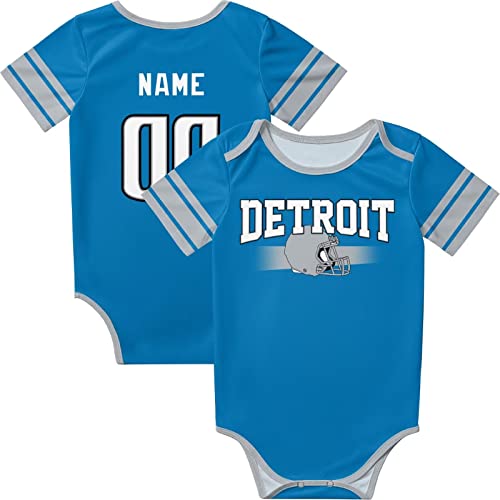 ANTKING Baby Clothes Custom Baby Name and Number Onesie for Boy Girl Personalized Gift