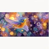 Pintar por Numeros Adultos Pájaro, Animal DIY Paint by Numbers Kits con Pinceles and Pigmento Acrílico, Cuadro Artesanías de Arte, Decoración para el Hogar Regalo Creativo 50x100cm, Sin Marco 1T-1287