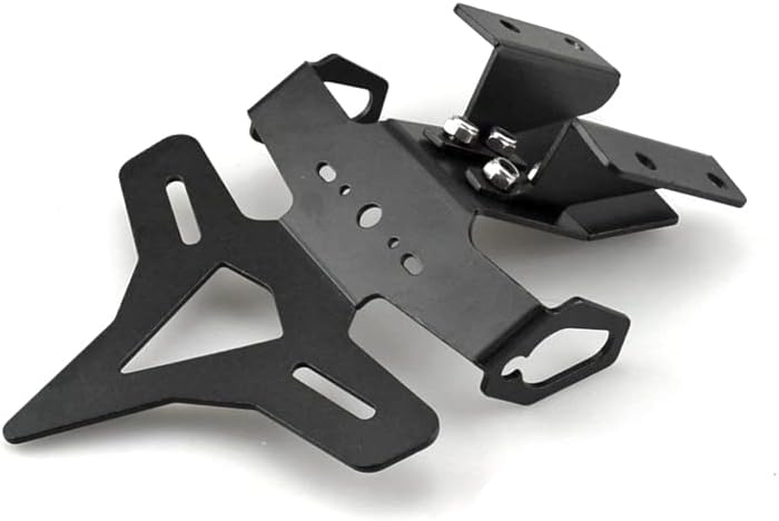 Xerial Motorcycle License Plate Bracket Compatible with Street YZF-R7 YZFR7 2022 License Plate Holder Fender Eliminator Tail Tidy, Black
