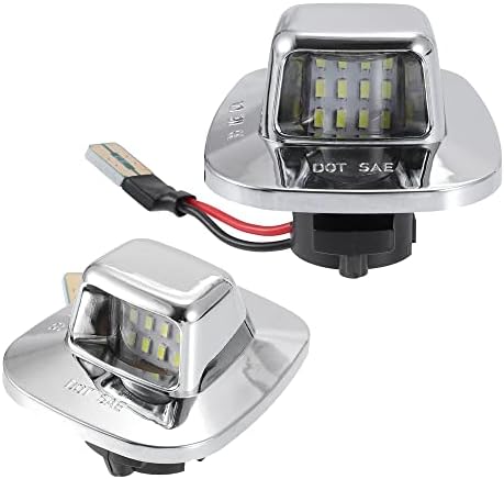 6000K Xenon White 12 LED License Plate Light - Universal Bolt-On Replacement For Cars 2 thumbnail image