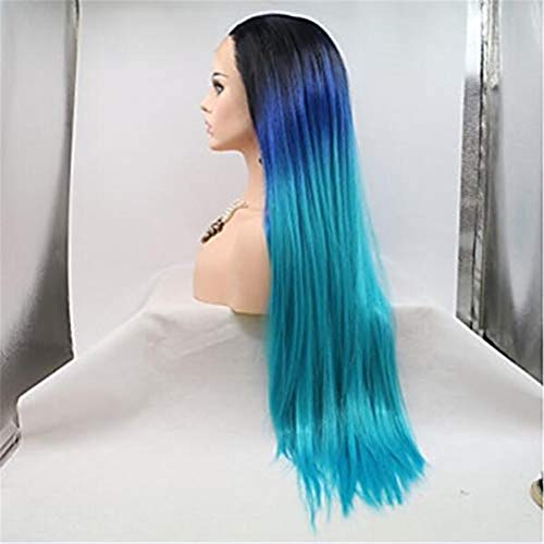 Perruque synthétique avec cheveux de bébé et lacet frontal effet naturel 24" - 3