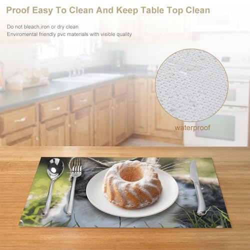 Set de table en PVC imperméable pour protéger des taches et plats - 5
