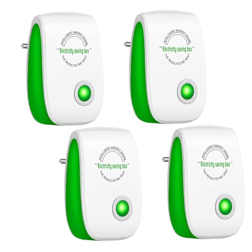 Dhqkqg Energiespargerät, 4 Stück Smart Power Saver, Energiesparer Smart Energy, Stromsparer Stromspar-Box, Stromsparkasten Haushalts, für den Haushalt (EU-Stecker 90 bis 250 V)