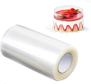 DACUAN Transparent Cake Rolls, Cake Collars, Acetate Sheets Mousse Collar, Transparent Chocolate Mousse Collar Baking Surr...