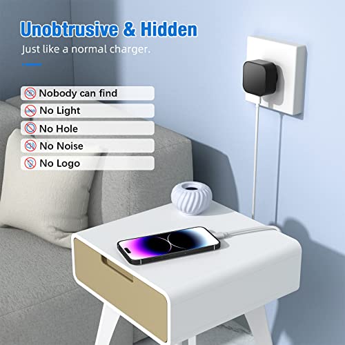 Image of WiFi Spy Camera Charger - Remote View - 2.4G WiFi - Premium HD 1080P - Best Mini Camera for Pets Nanny - Real Time Monitoring - Wide-Angle 170 - iOS Android