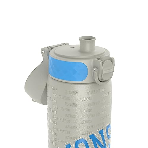 NFL Detroit Lions Lightweight Steel Water Bottle, 600 ml/20 oz, Non-Insulated, Leak Proof, Easy to Open, Secure Lock - Image 3