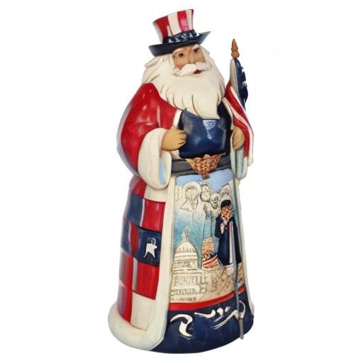 Amazon.com: Enesco Jim Shore Heartwood Creek America Santa Around