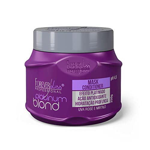 Máscara Platinum Blond Matizadora, Forever Liss, Roxo, 250 g