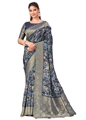 Sari en soie Tussar jacquard pour mariages et cérémonies officielles modèle 15329