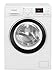 Bomann WA 7192 Waschmaschine, 9 kg Fassungsvermögen, 15 Waschprogramme, Schleuderumdrehung max. 1.400 U/min, Wasserüberlaufsicherung, LED-Display/Kontrollanzeigen, Frontlader, weiß